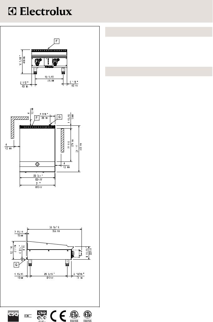 Electrolux 169017 (ARG24FR) General Manual