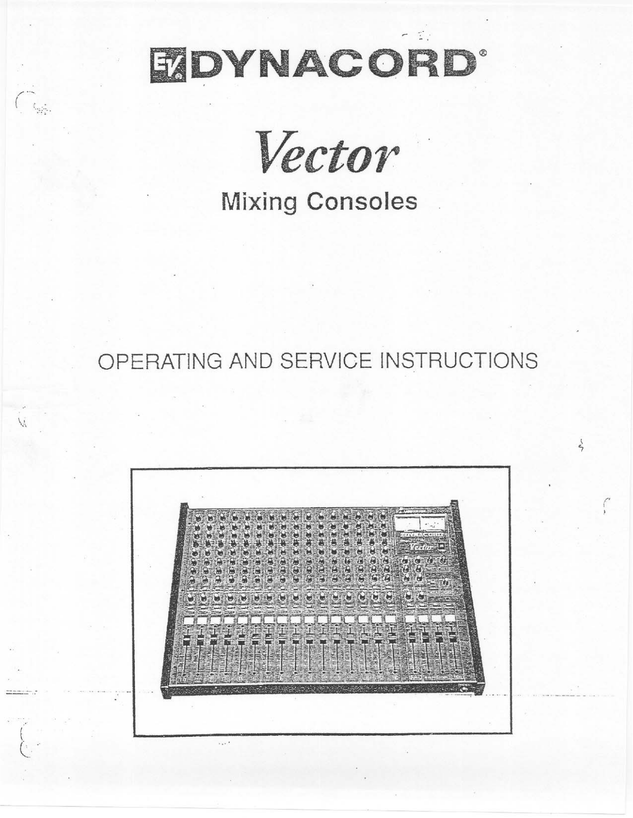 Dynacord Vector Service manual - ManualMachine.com