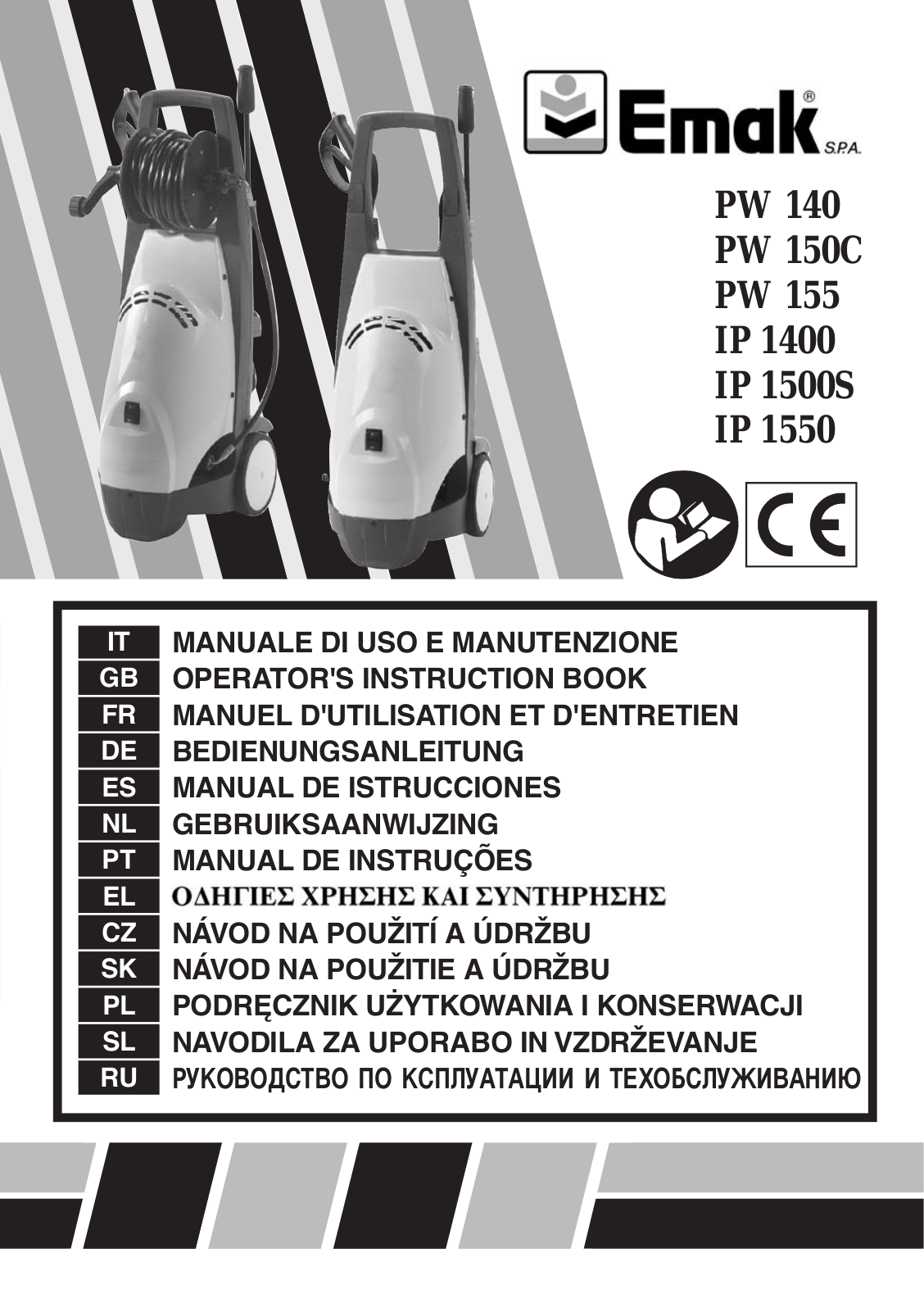 EMAK PW 140, PW 150C, PW 155, IP 1400, IP 1500S User Manual