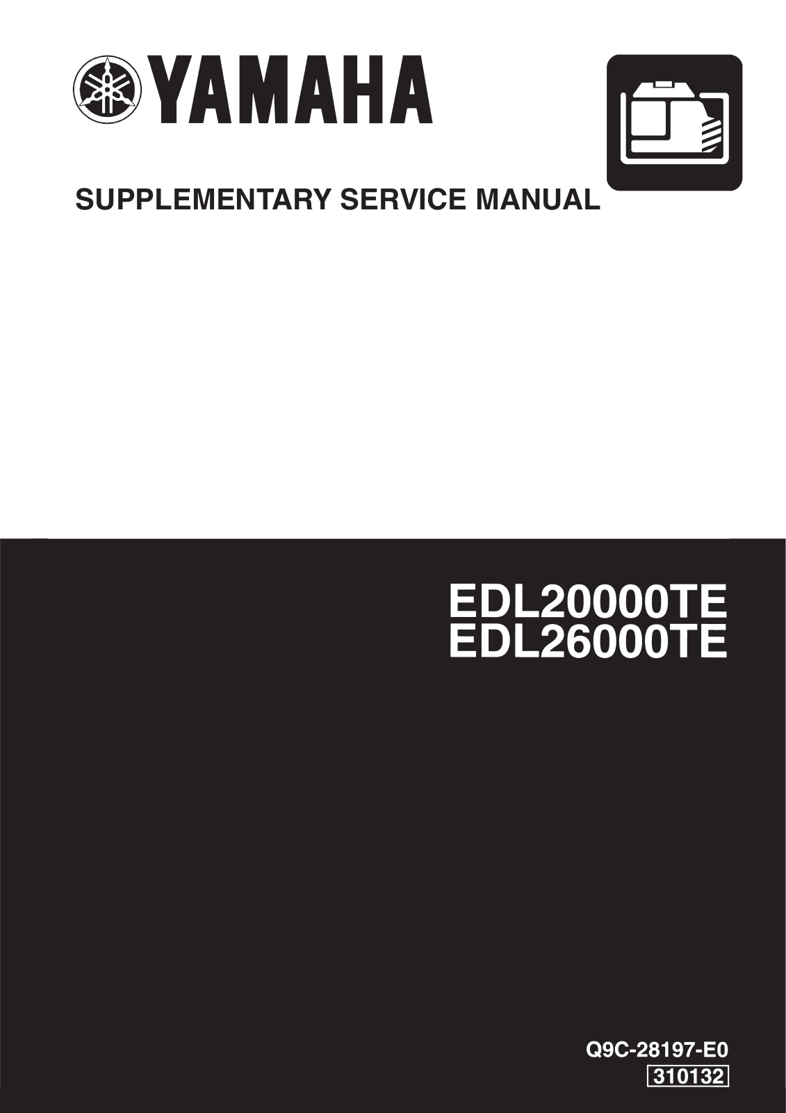 YAMAHA EDL20000TE, EDL26000TE SERVICE MANUAL