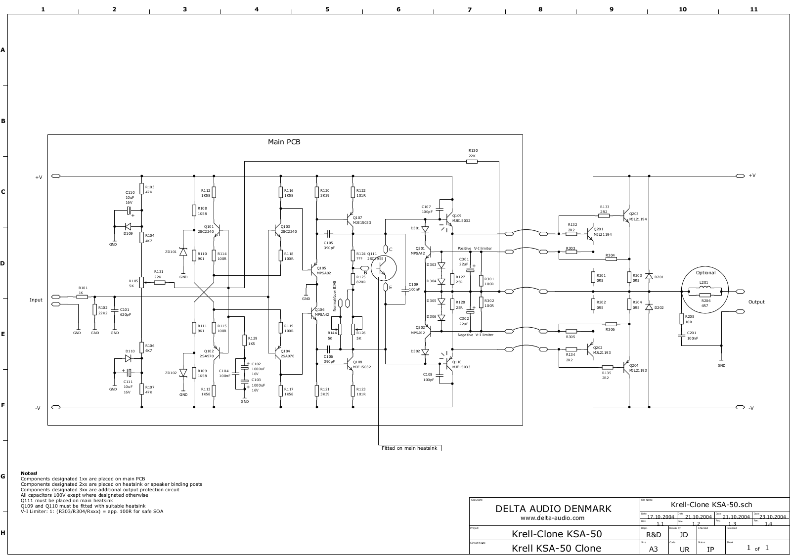 Krell Krell-Clone KSA-50 Schematic