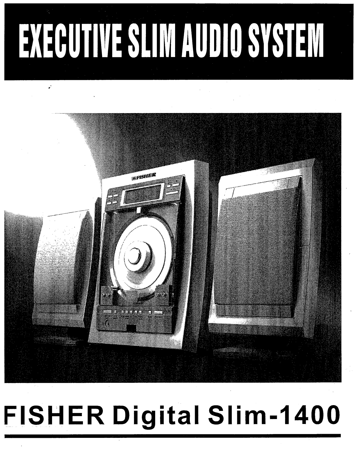 Fisher Radio Digital Slim-1400 User Manual