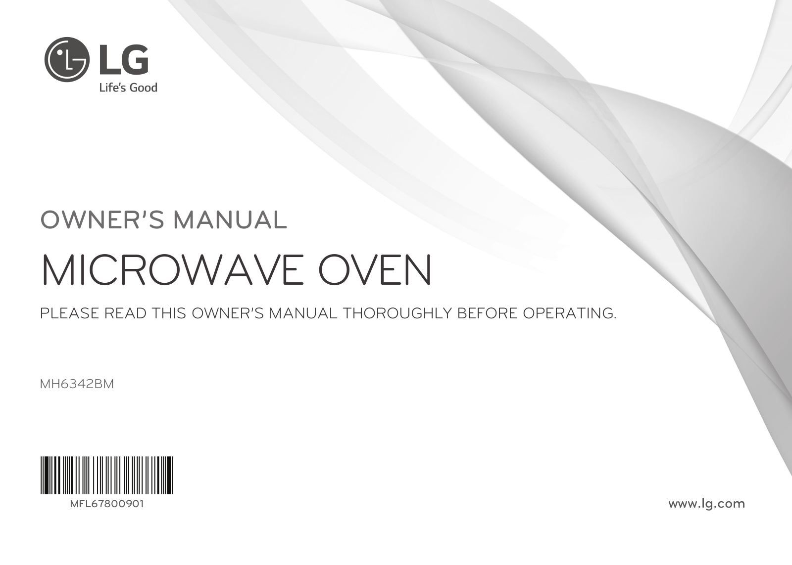 LG MH6342BM Owner’s Manual