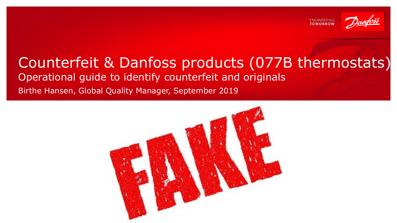 Danfoss 077B User guide
