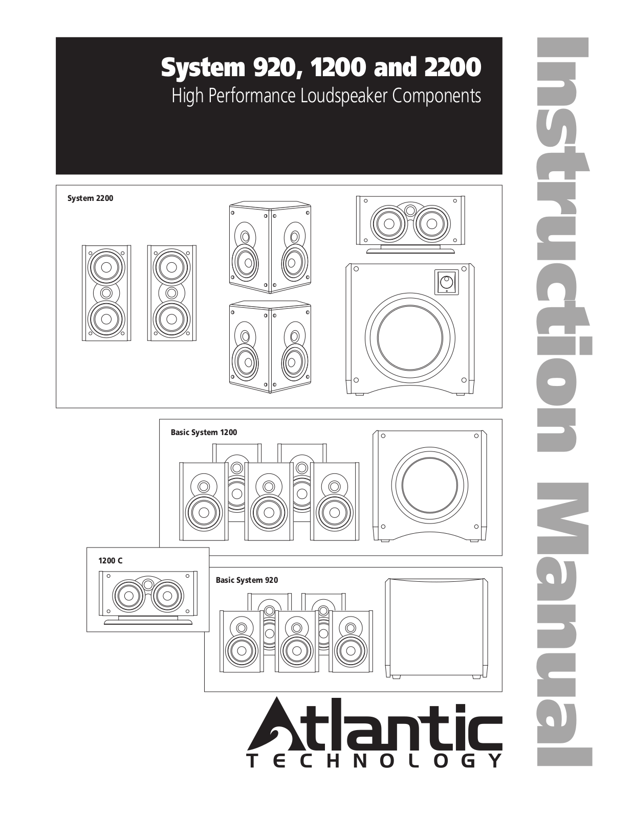 Atlantic Technology System 920 Owners manual