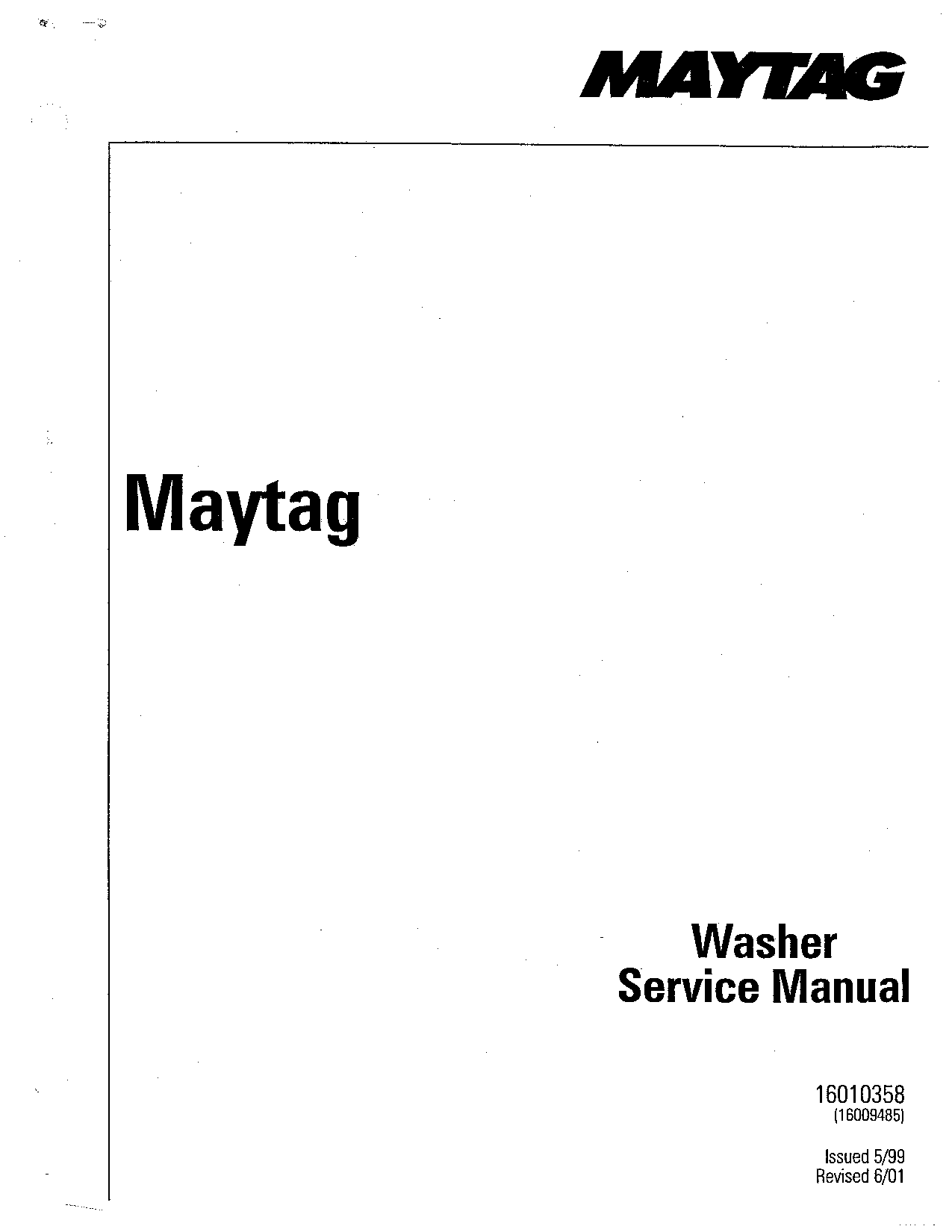 Maytag MAV8500, MAV7600, MAV8000, MAV6257, MAV4500 User Manual
