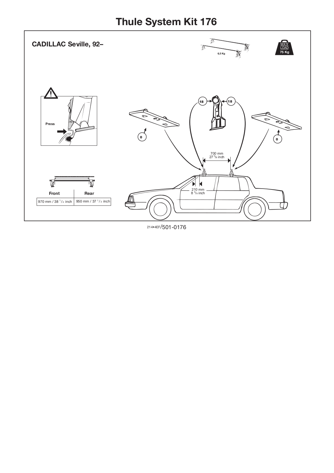 Thule 176 User Manual