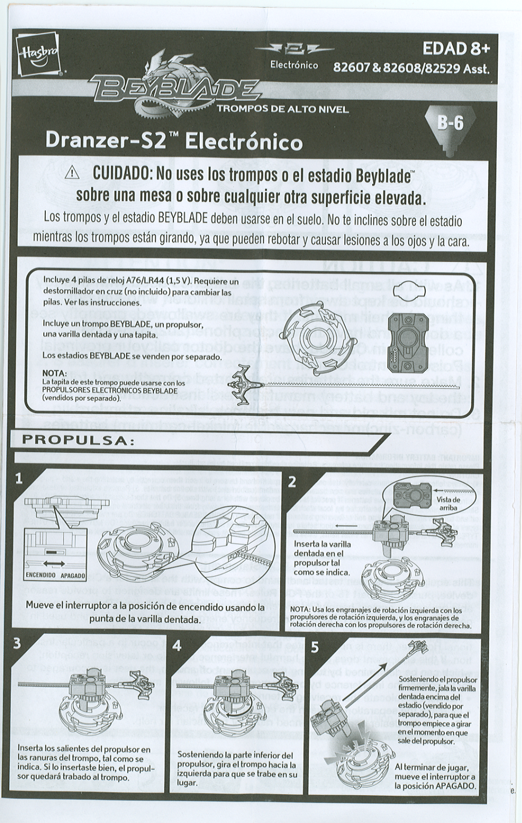 HASBRO Beyblade Electronic Dranzer-S2 User Manual