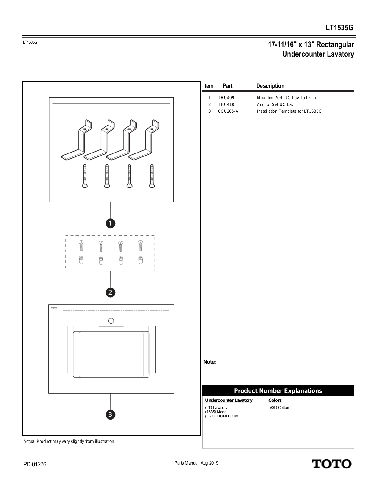 TOTO SBSA1712 Specifications - ManualMachine.com
