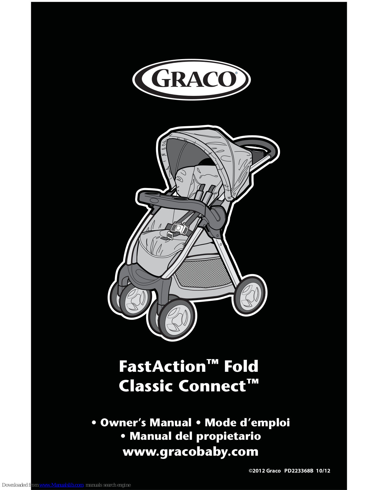 Graco FastAction Fold Classic Connect Owner's Manual