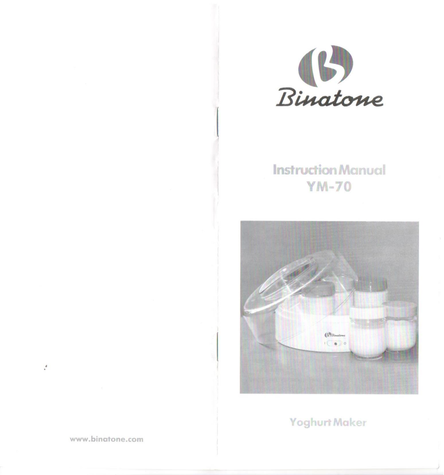 Binatone YM 70 User Manual