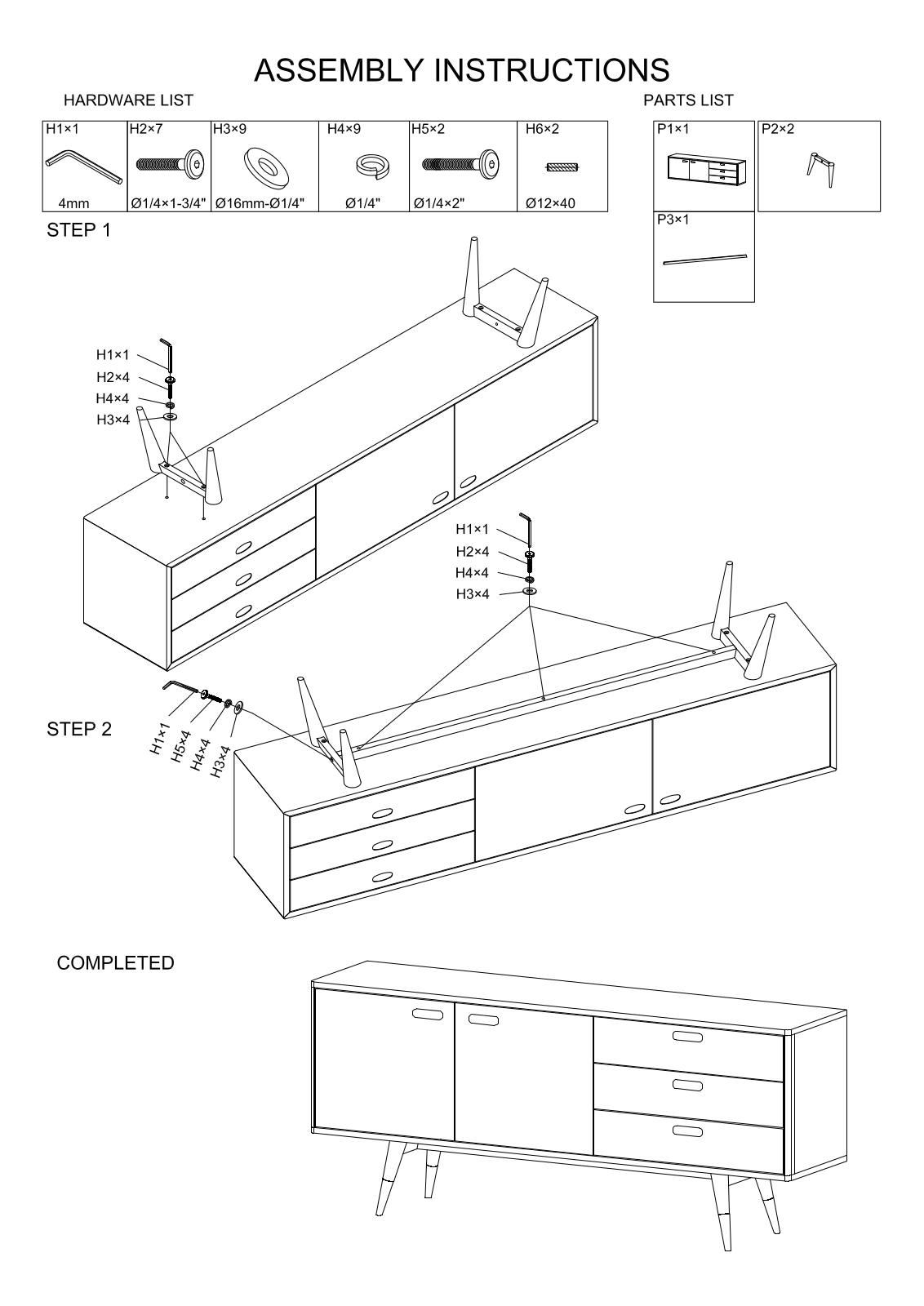 AllModern W000410033 Installation & Assembly - ManualMachine.com