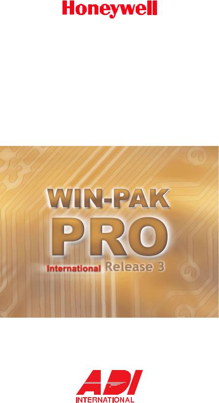 HONEYWELL Win-Pak Pro International User Manual