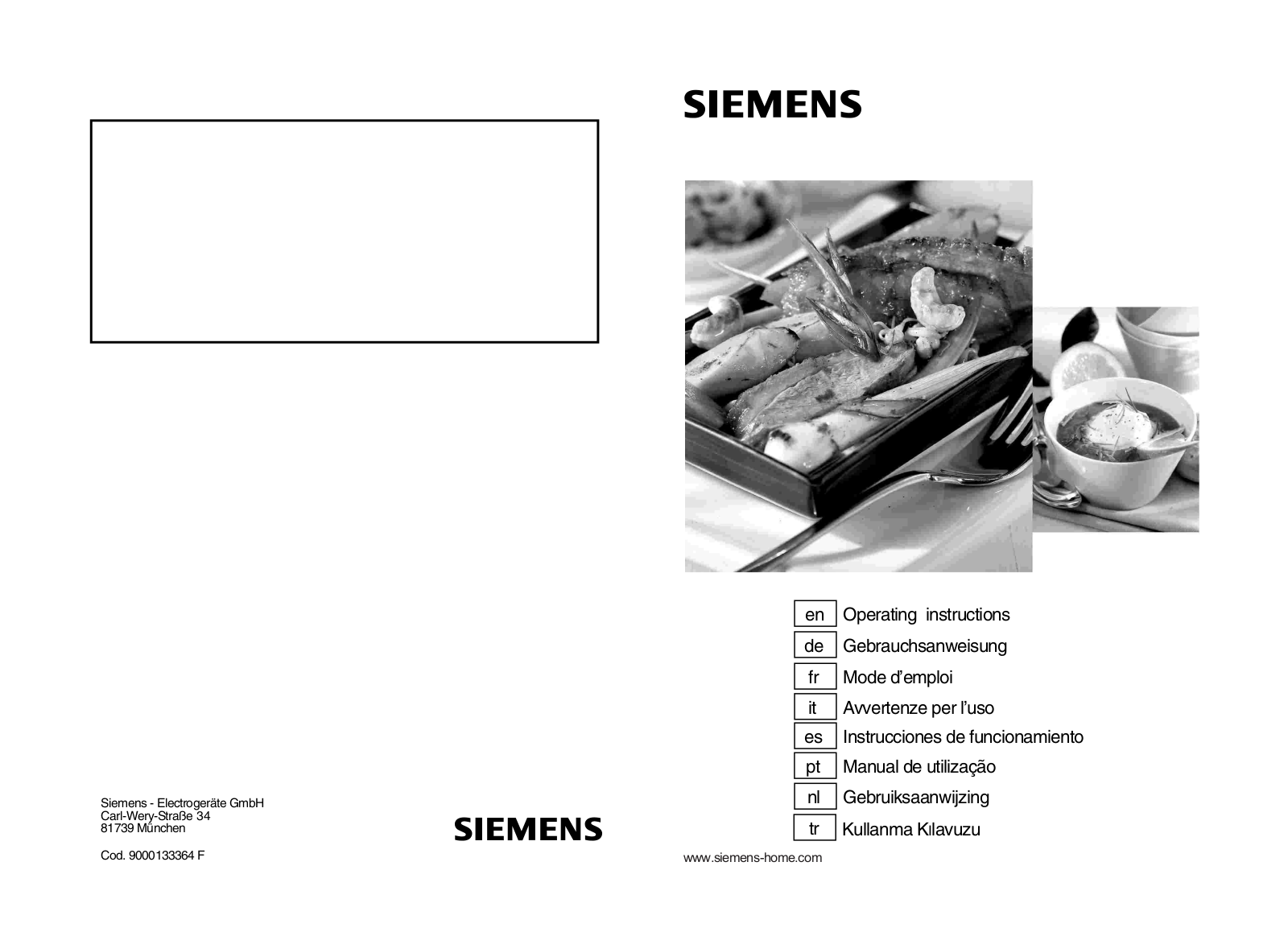 SIEMENS EP618HB21E User Manual