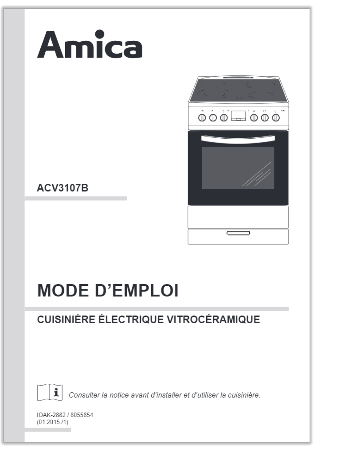 Amica ACV3107B User Manual