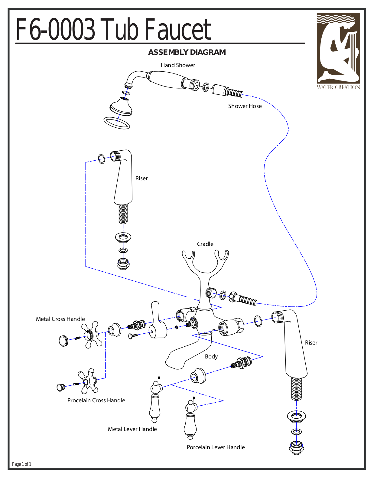 Water Creation F6000305CL, F6000305AX, F6000305PX, F6000305AL, F6000305PL User Manual