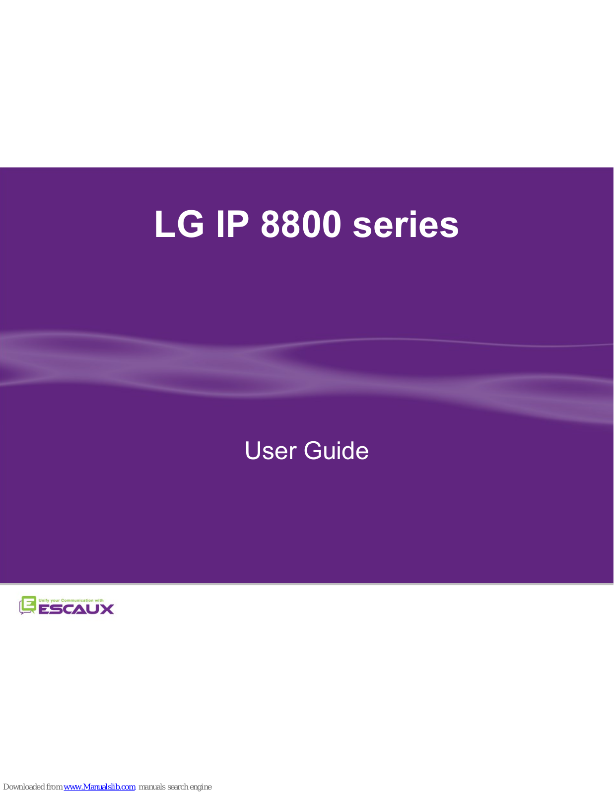 LG IP 8815, IP 8820, IP 8830, IP 8840 User Manual