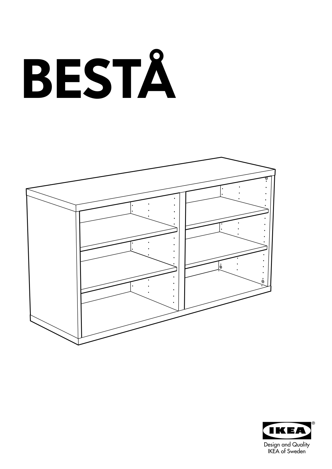 IKEA BESTÅ SHELF UNIT/HEIGHT EXTENSION 47X25