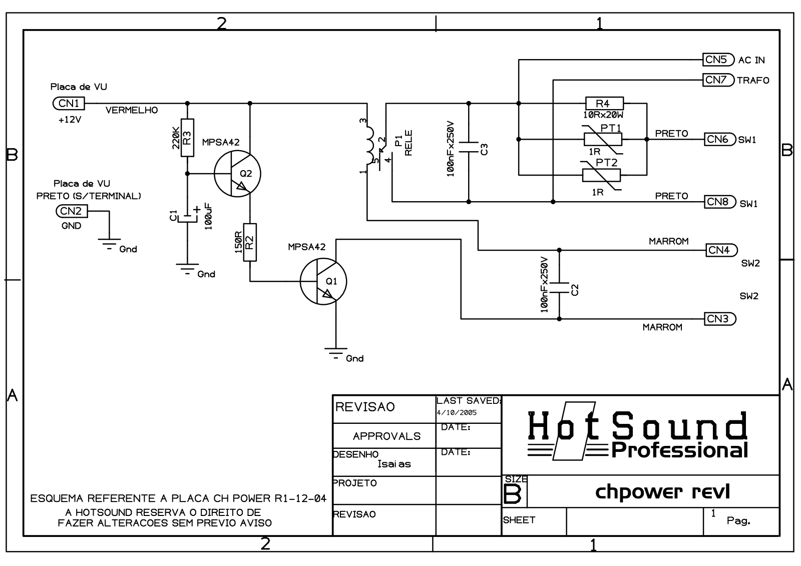 Hotsound chpower Schematics - ManualMachine.com
