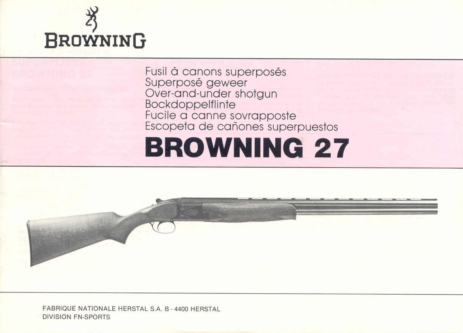 browning 27 User Guide