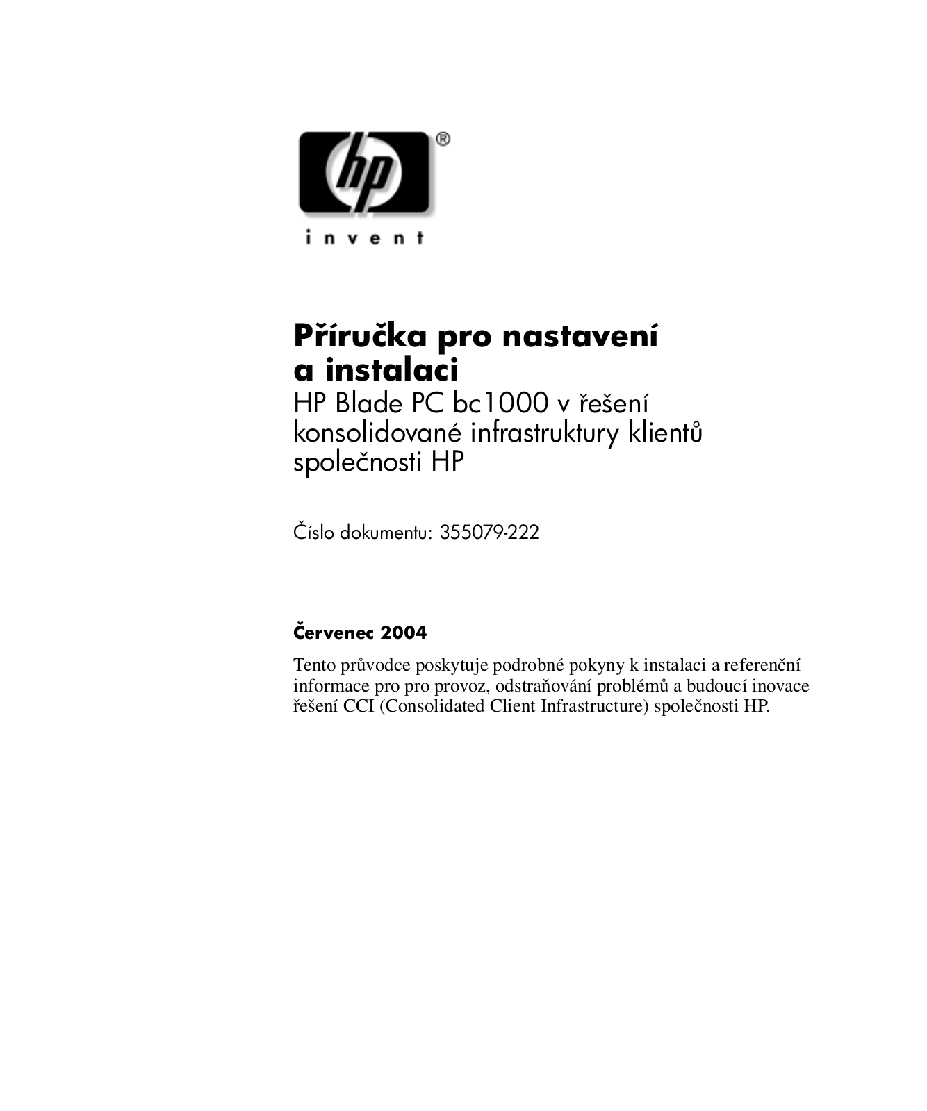 Hp BC1000 User Manual