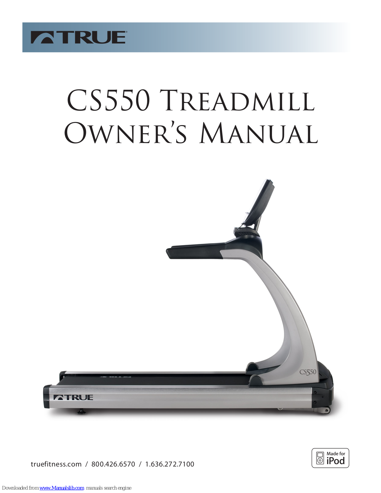 True CS550 Owner's Manual