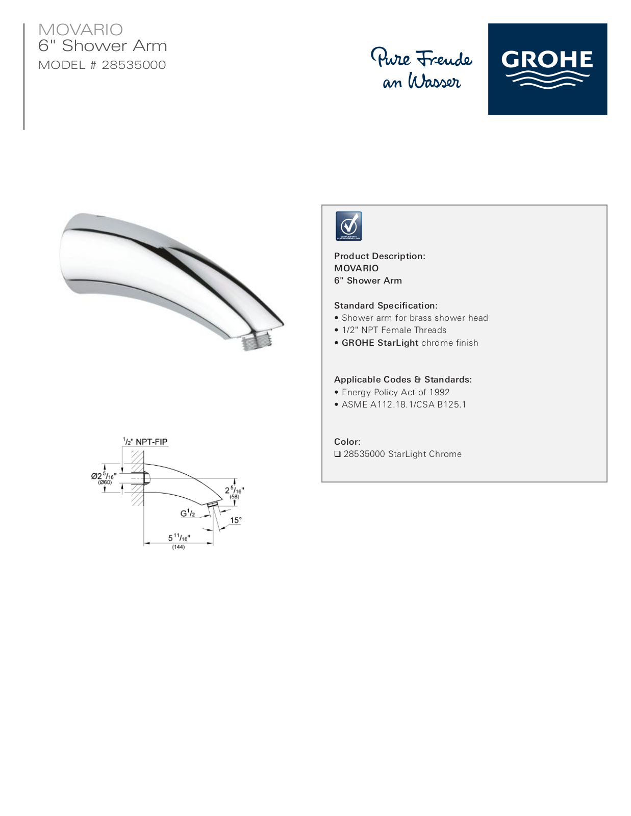 GROHE W004510747 Specifications - ManualMachine.com