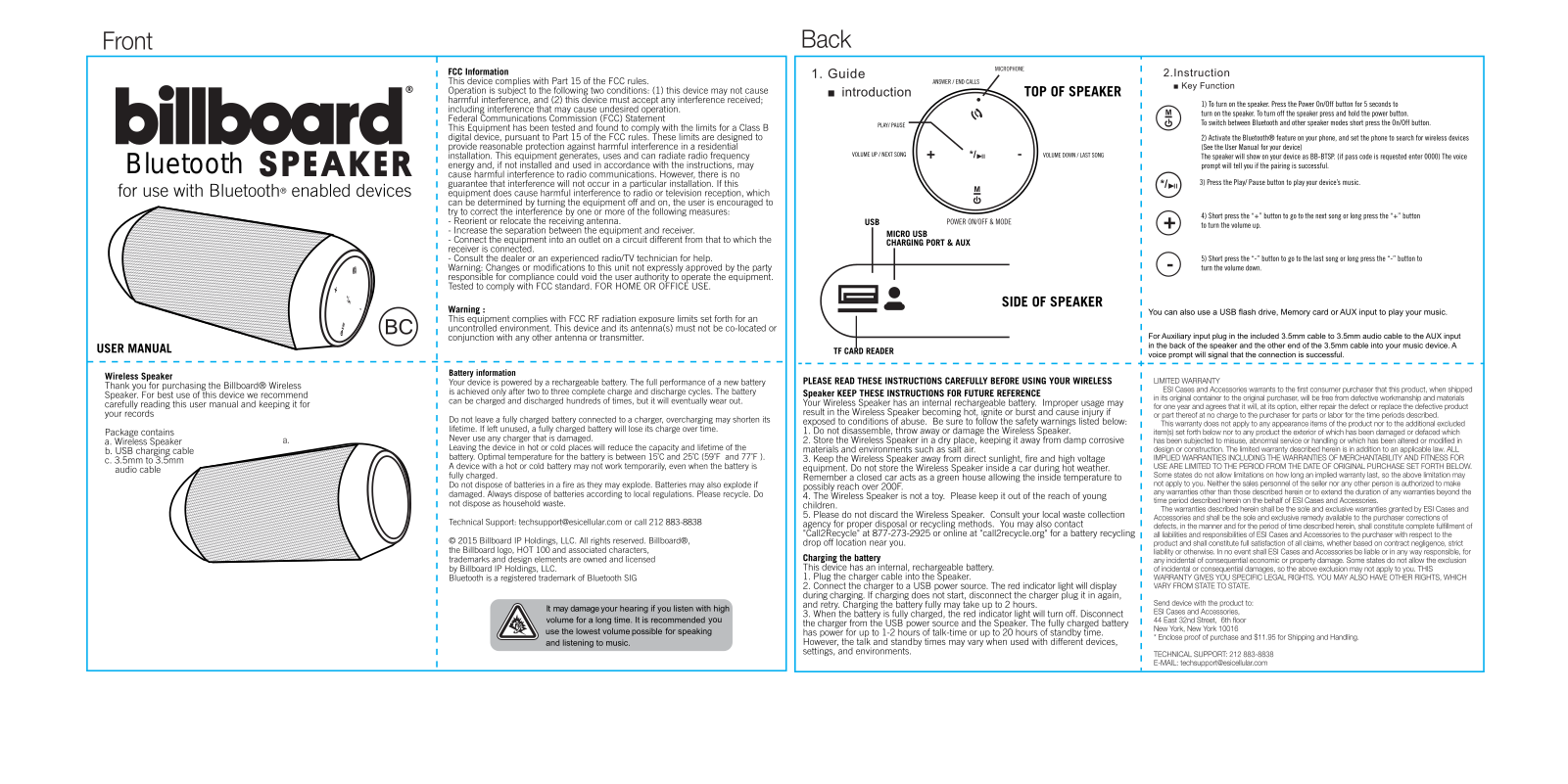 Zhongshan World Team Electronics BS 23 User Manual