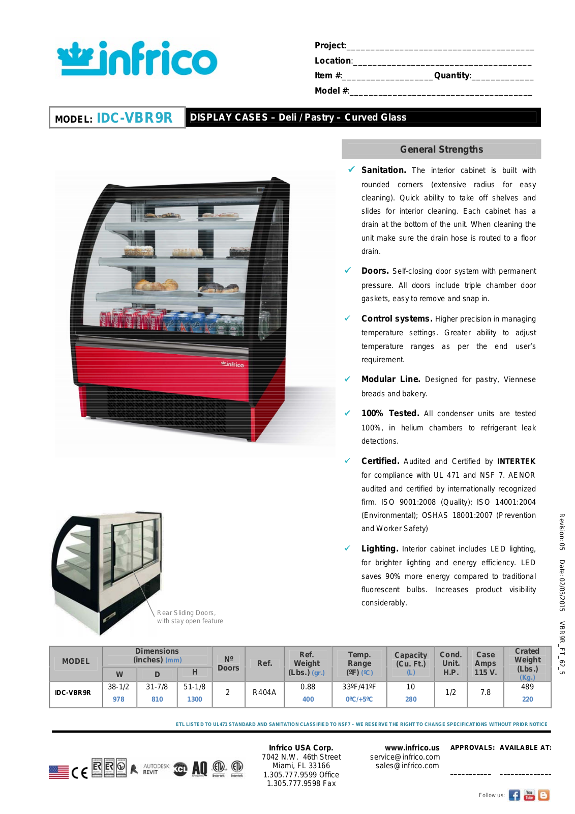 Infrico IDC-VBR9R User Manual