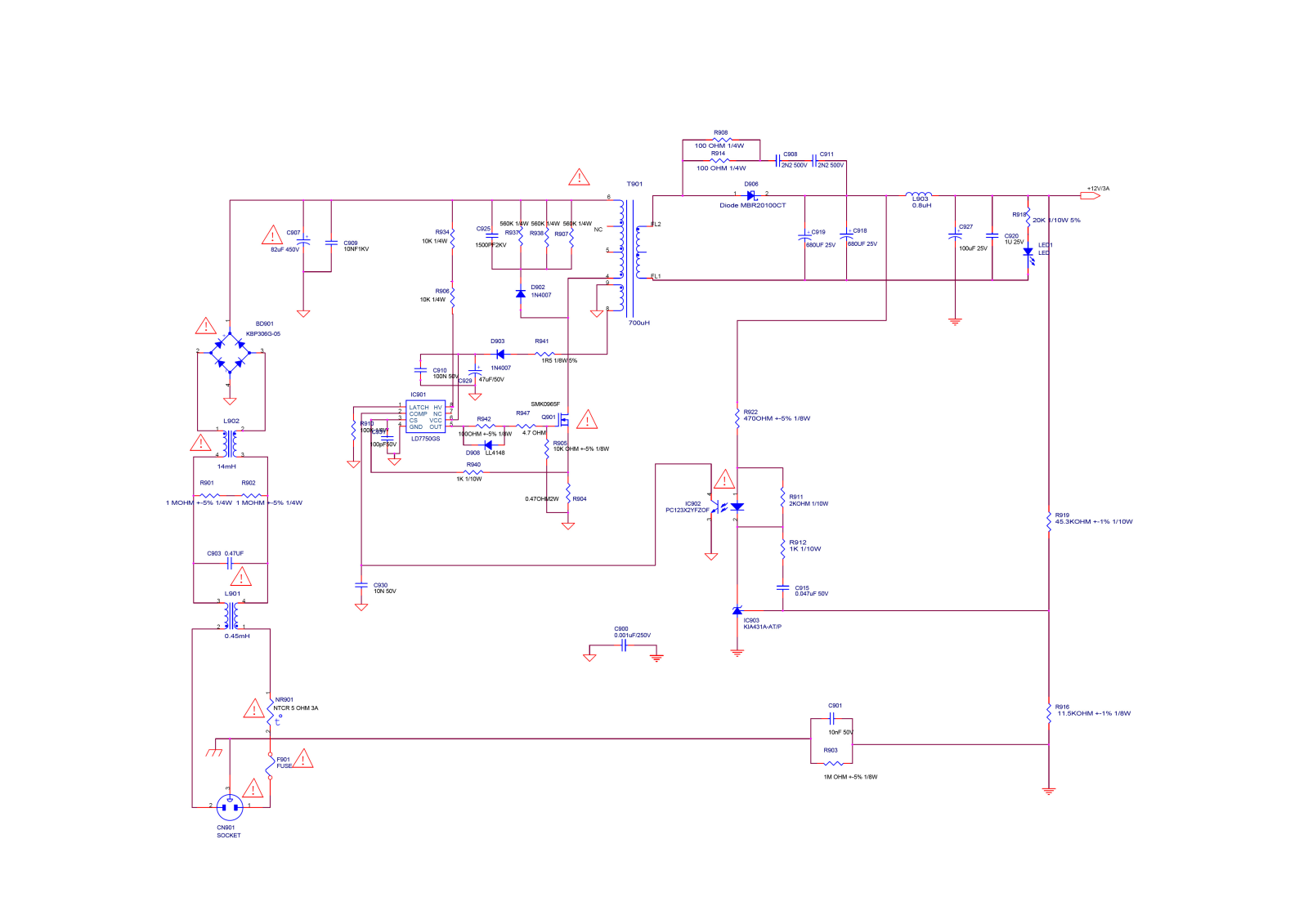 Victory Electronics 715G3980 schematic