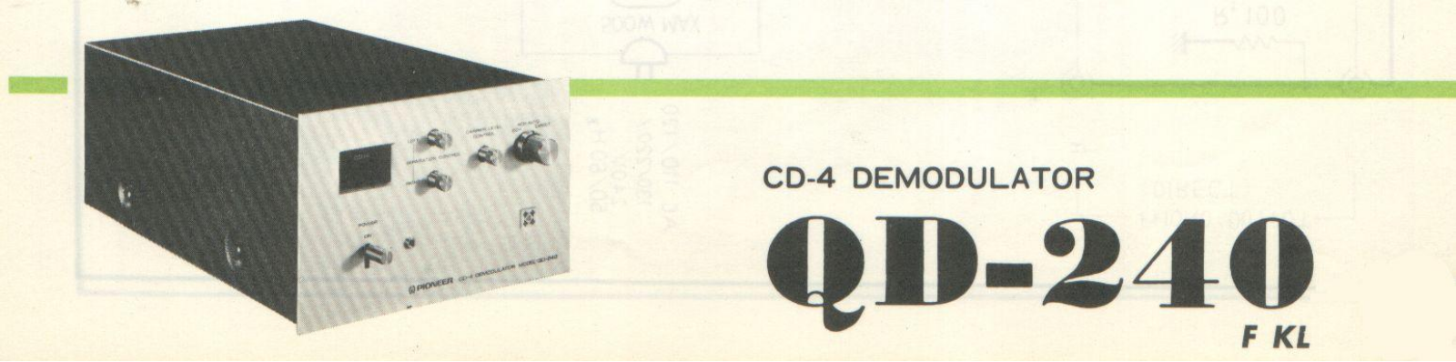 Pioneer QD-240 Schematic