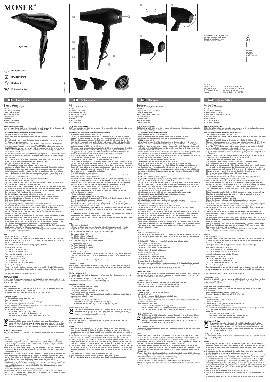 Moser 4350 User Manual