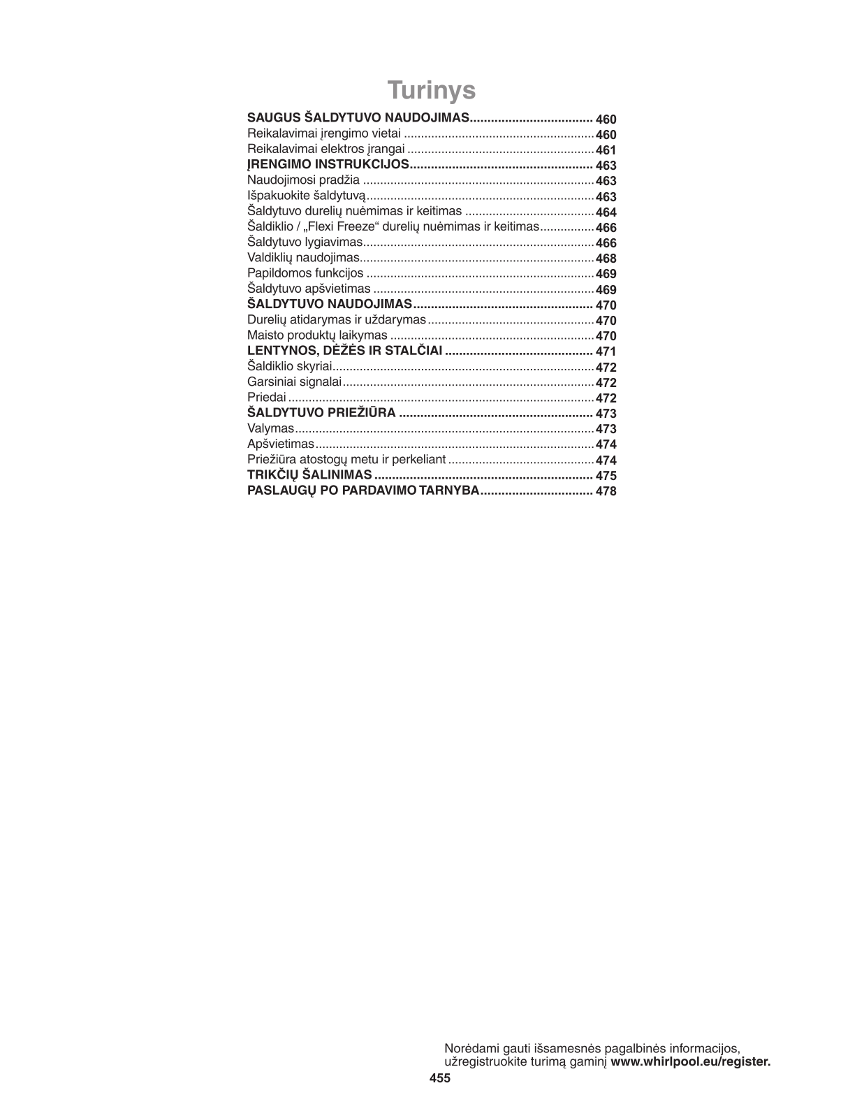 WHIRLPOOL WQ9 U1L User Manual