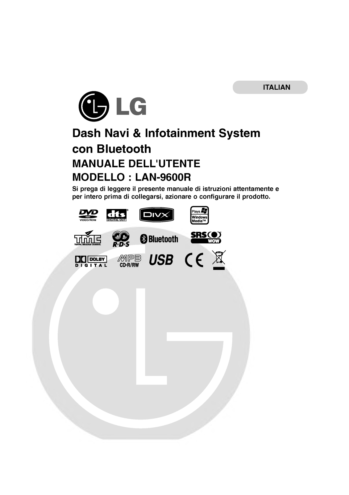 Lg LAN-9600R User Manual