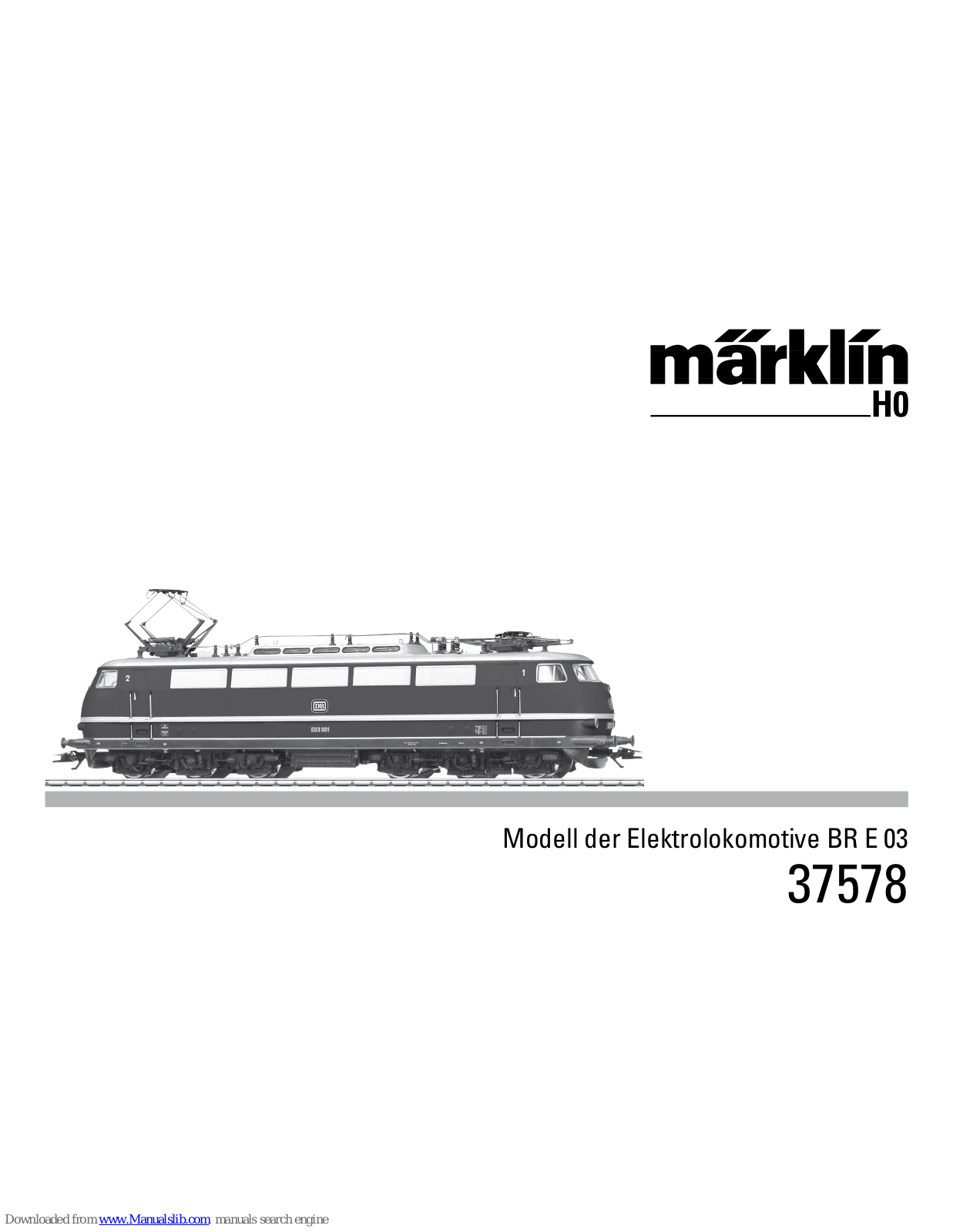 marklin 37578 User Manual