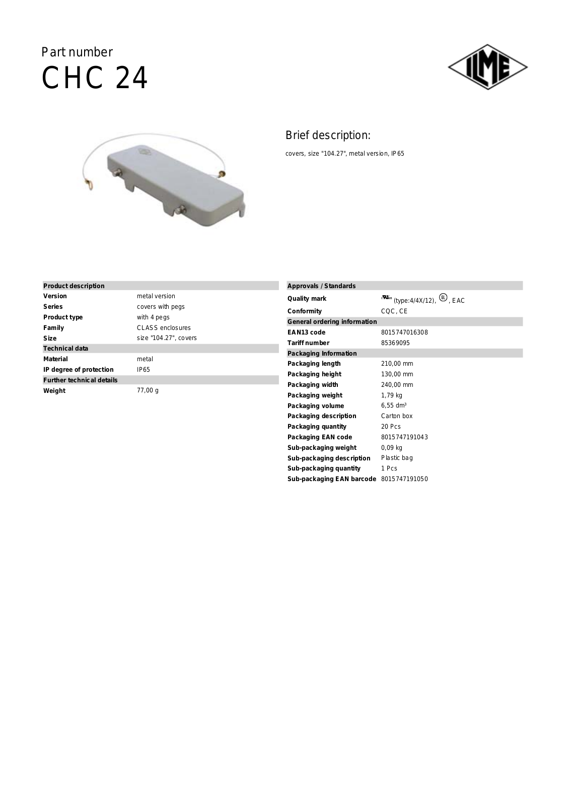 ILME CHC-24 Data Sheet