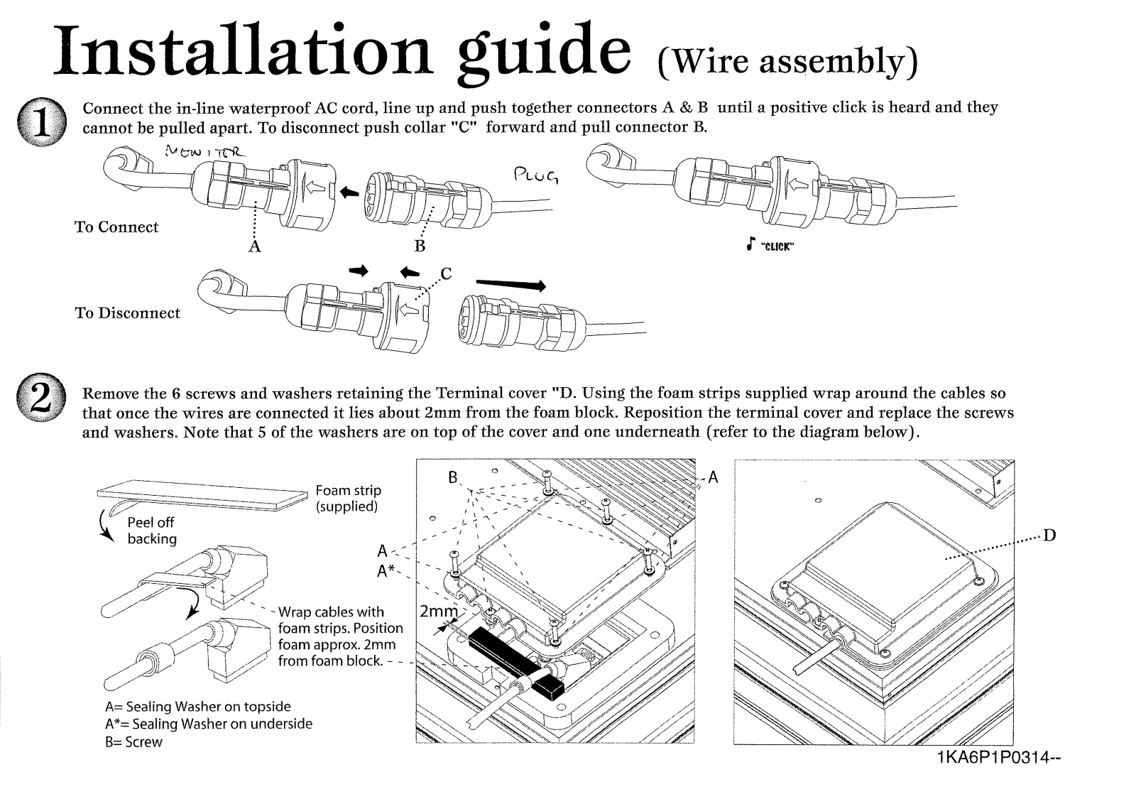 Sanyo CE32LM3WP-B Installation Guide