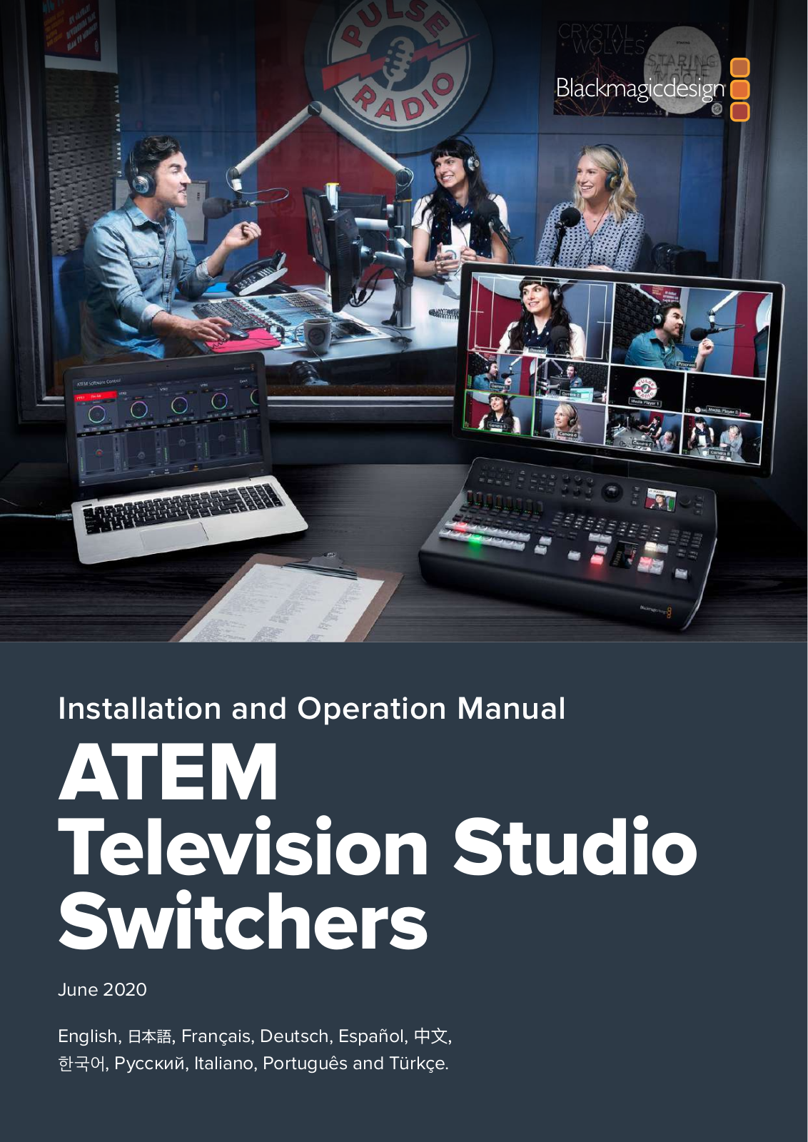 Blackmagic Design ATEM Television Studio Switchers Installation and Operation Manual