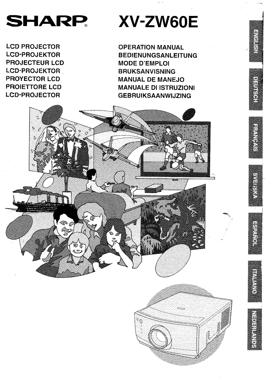 Sharp XV-ZW60E OPERATION MANUAL