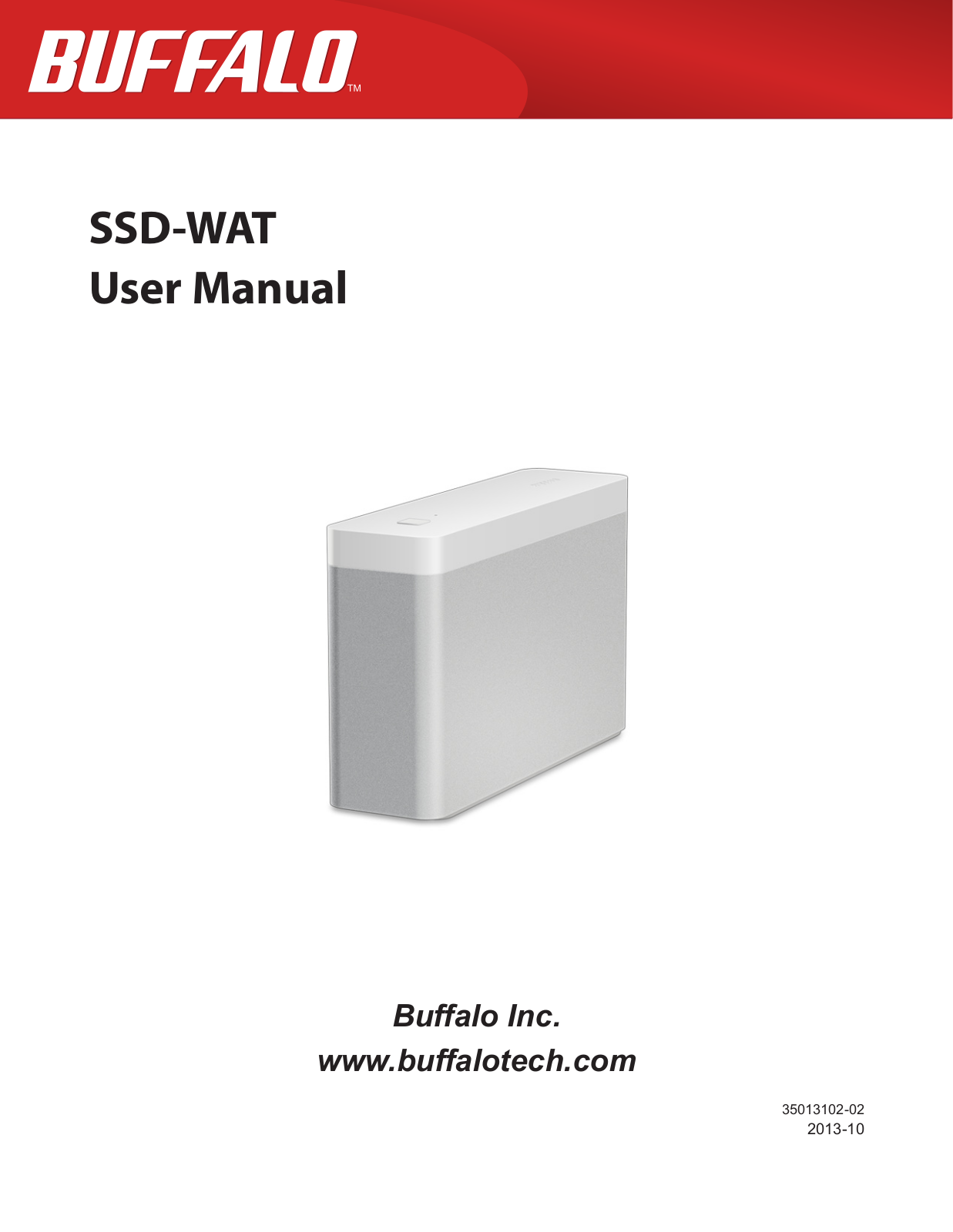 Buffalo SSD-WA256T, SSD-WA512T, SSD-WA1.0T User manual