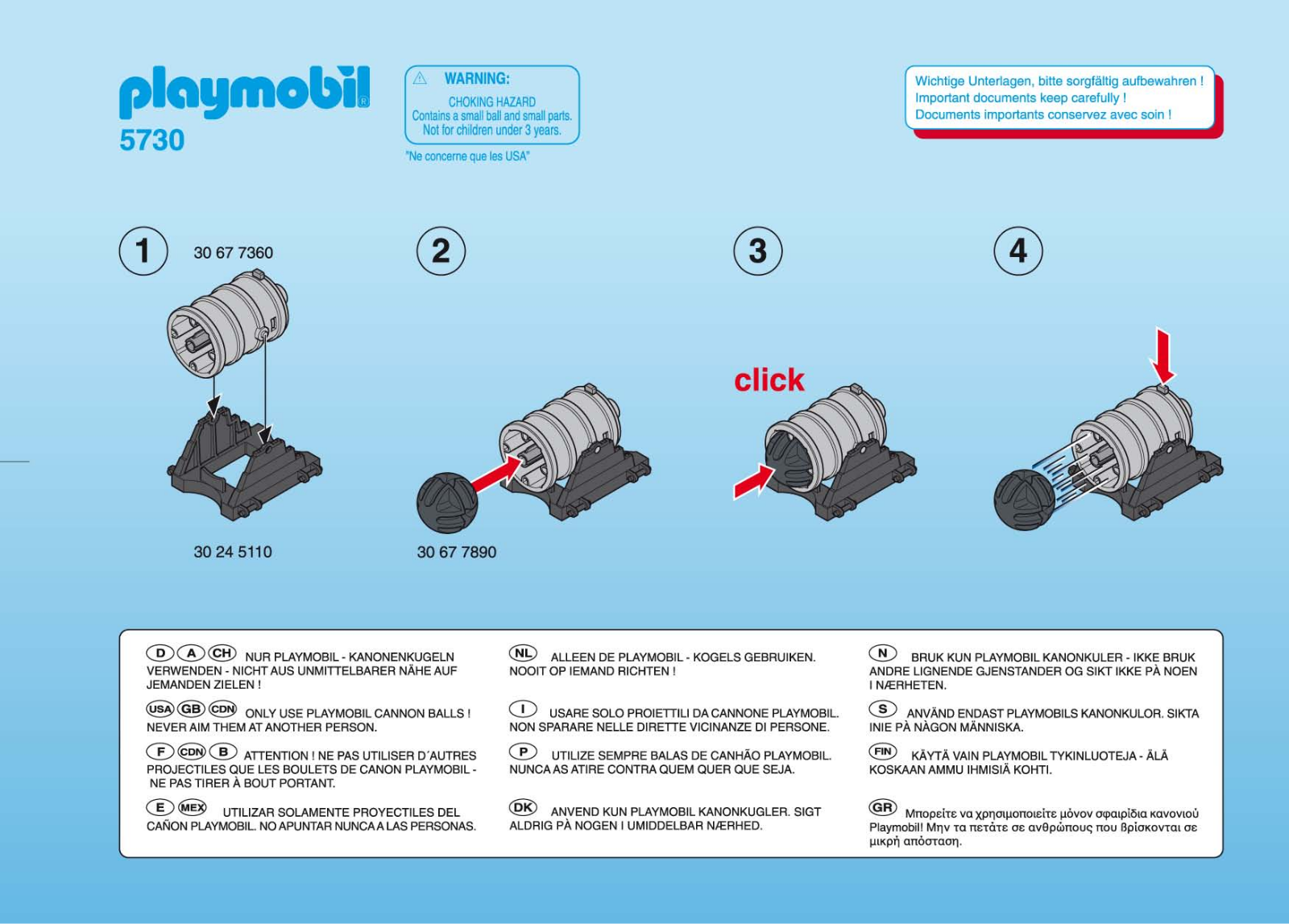 Playmobil 5730 Instructions