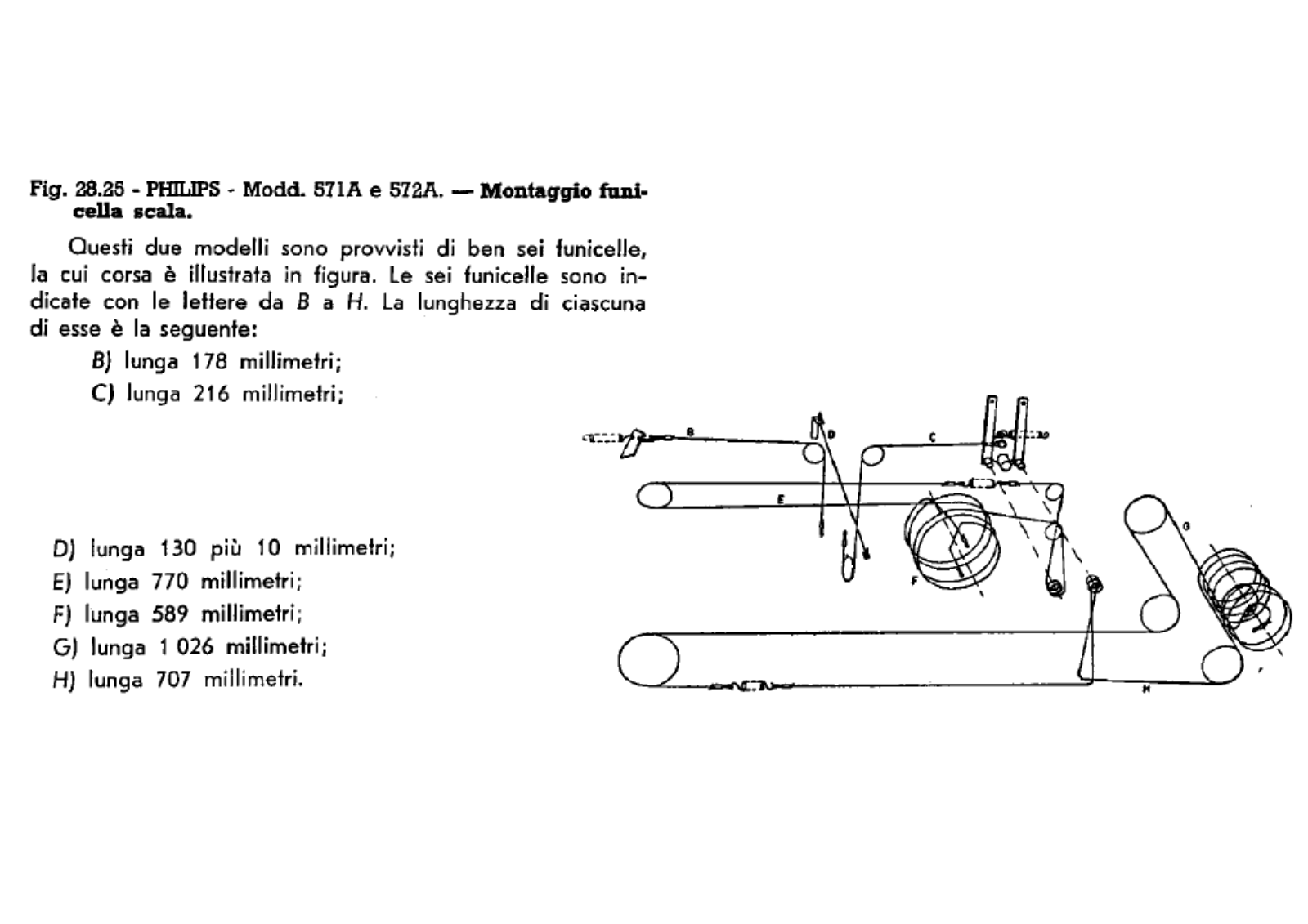 Philips 571a, 572a schematic