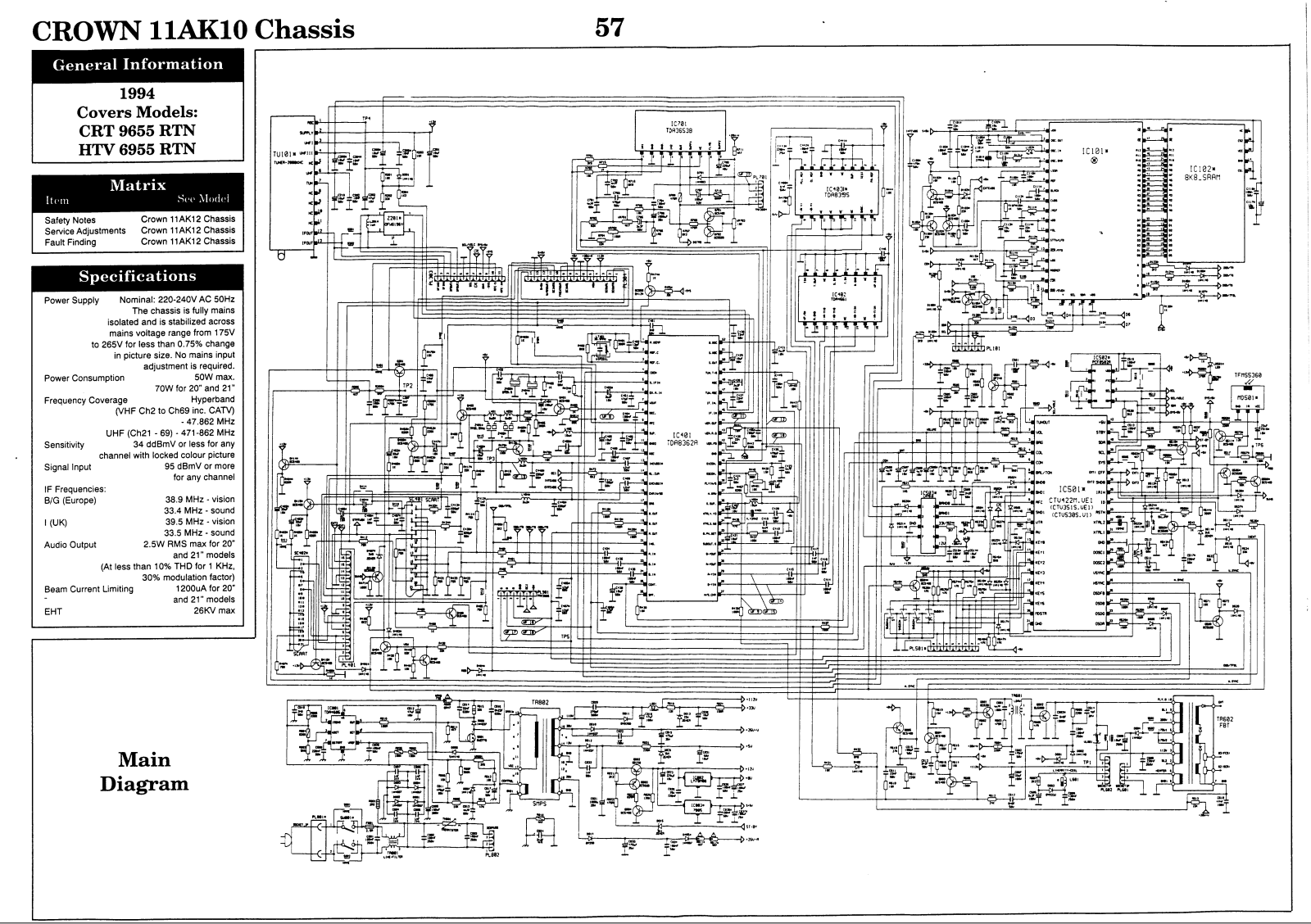 Crown 11-AK-10 Schematic