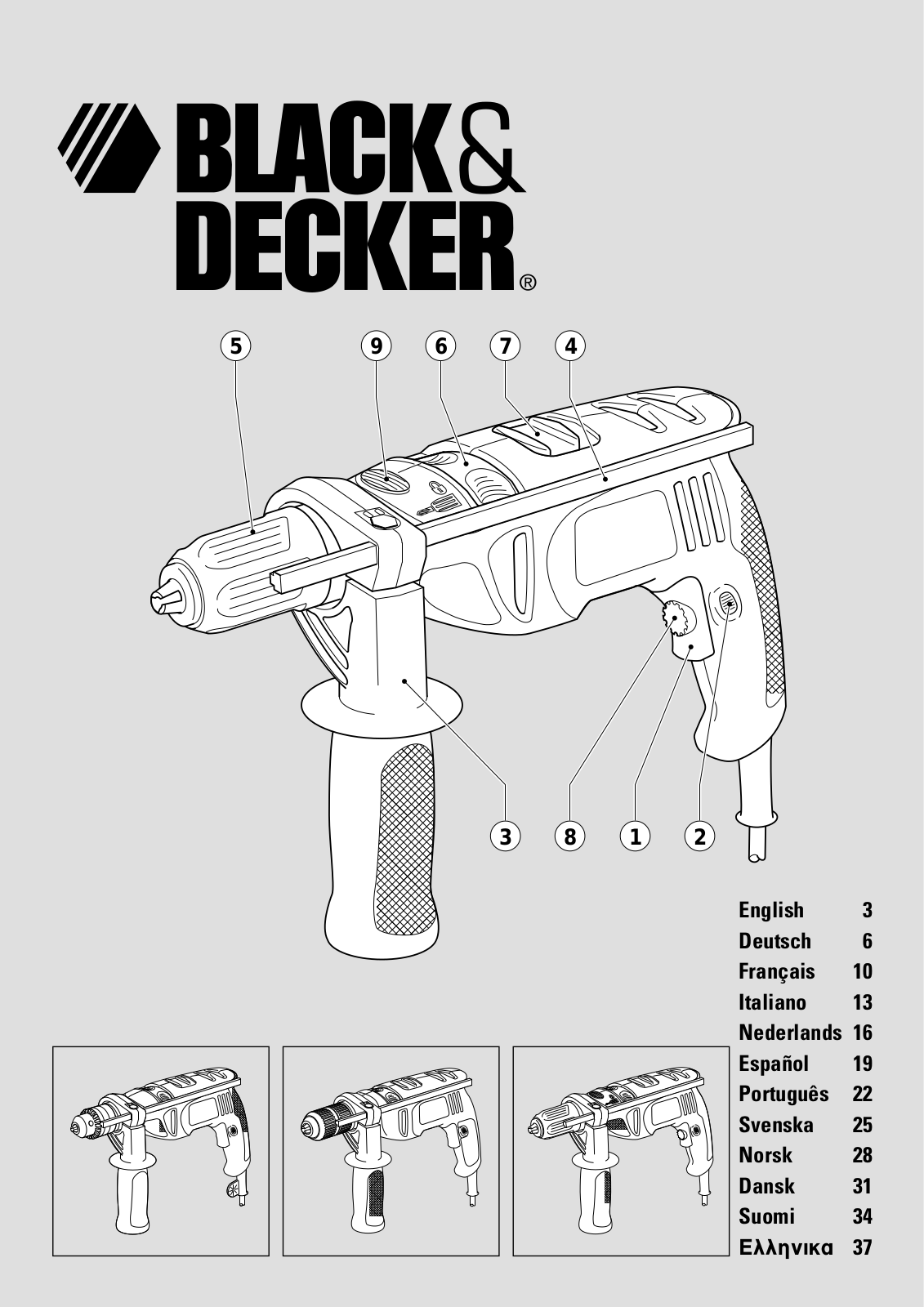 Black & Decker Kr600cre Instruction Manual