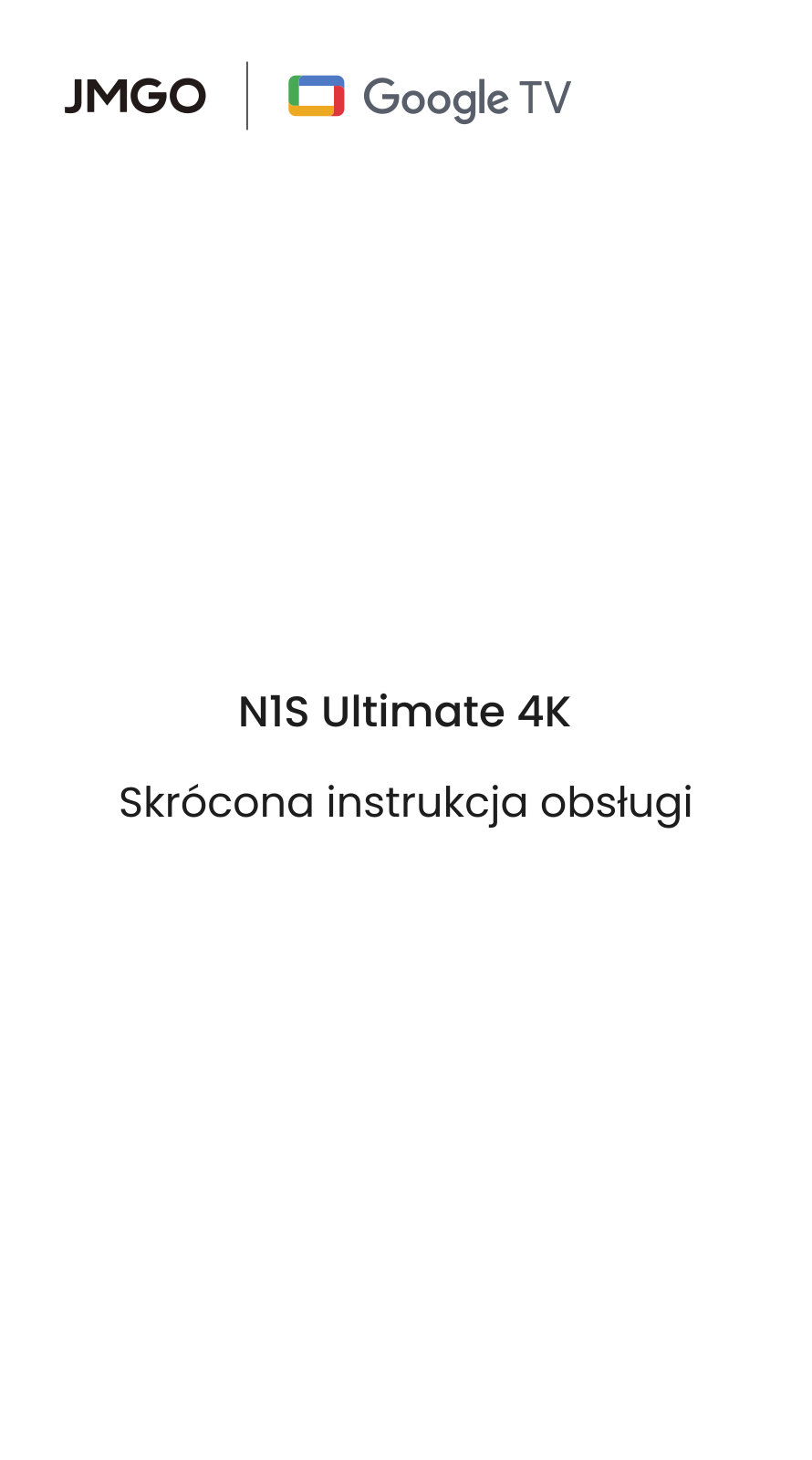 JMGO N1S Ultimate 4K User guide - ManualMachine.com
