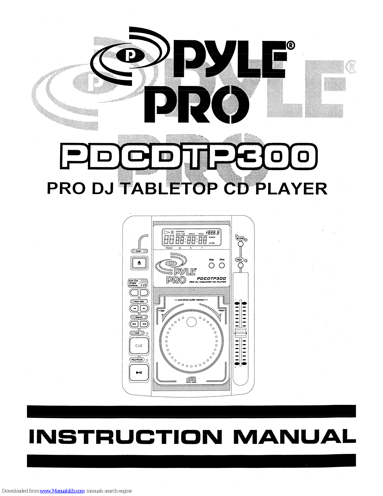 Pyle Pro PDCDTP300 Instruction Manual