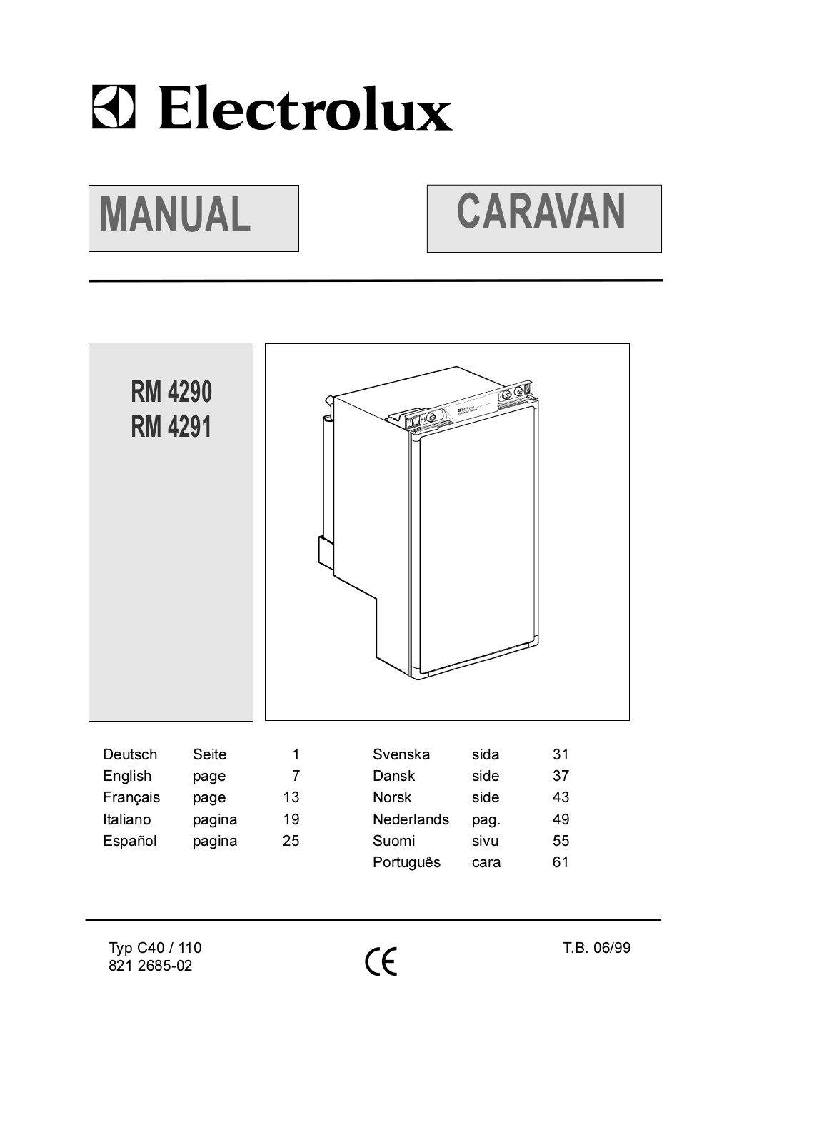 AEG RM4290L, RM4290 User Manual