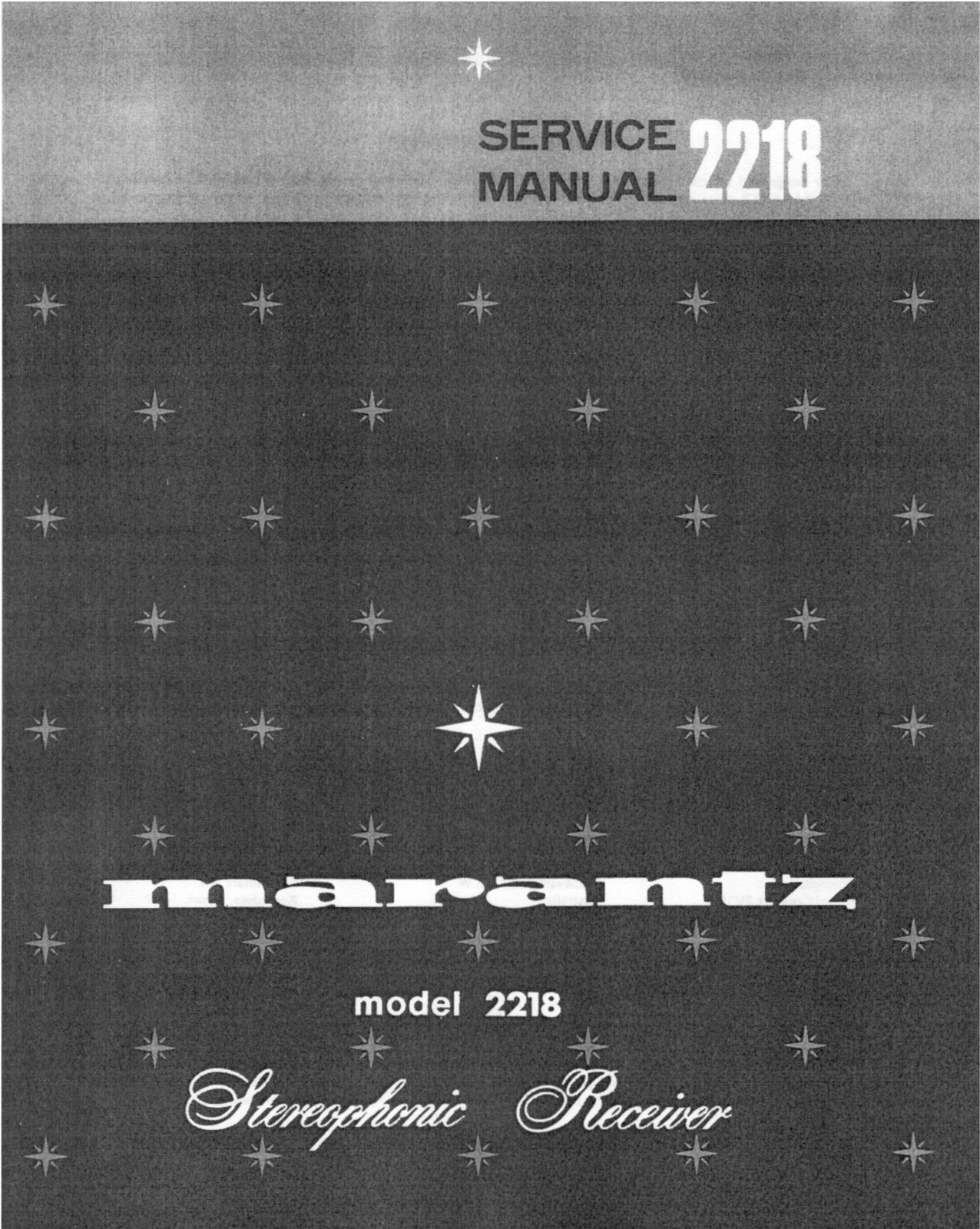 Marantz 2218 Service Manual