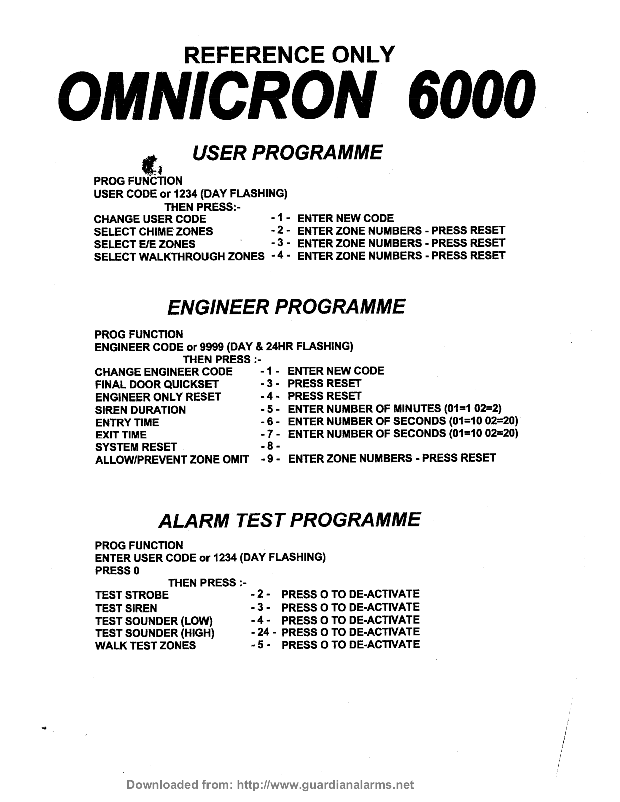 A1 security OMNICRON 6000 QUICK START GUIDE