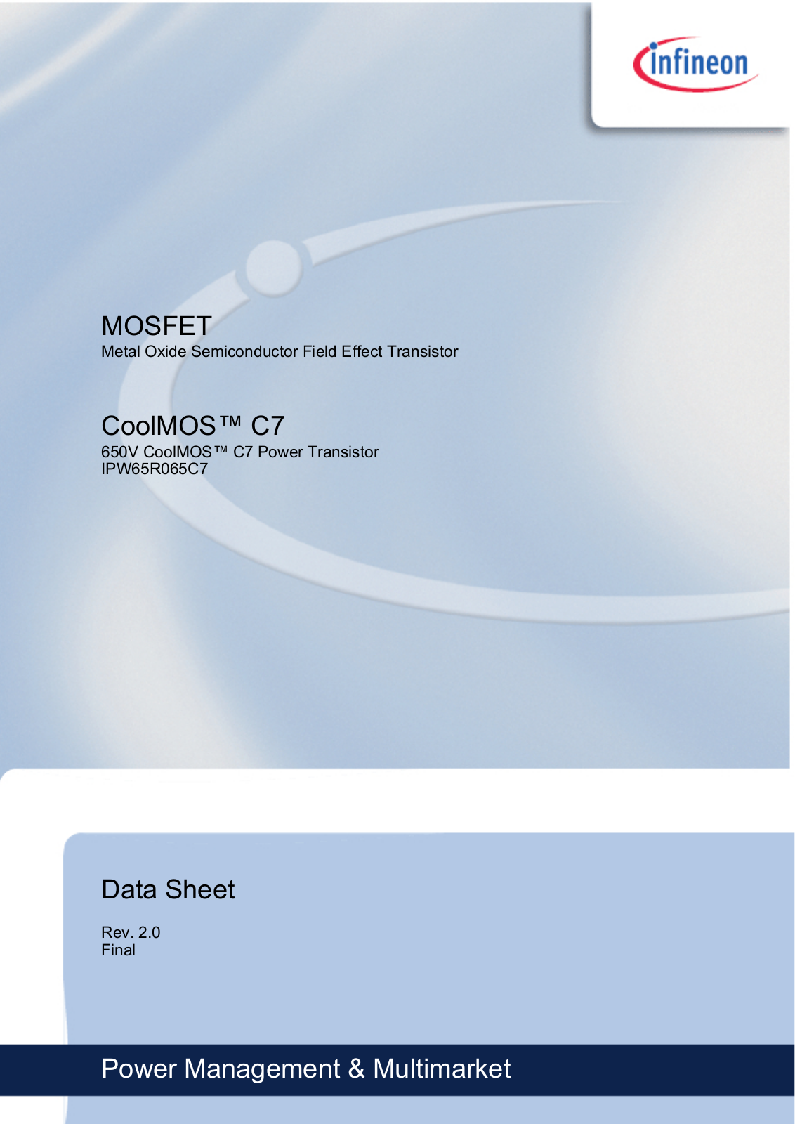 Datasheet IPW65R065C7 Datasheet - ManualMachine.com